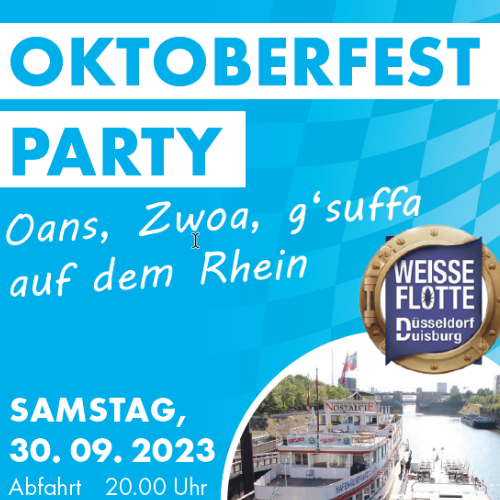 Oktoberfestparty auf dem Rhein  | Wir lieben Tickets