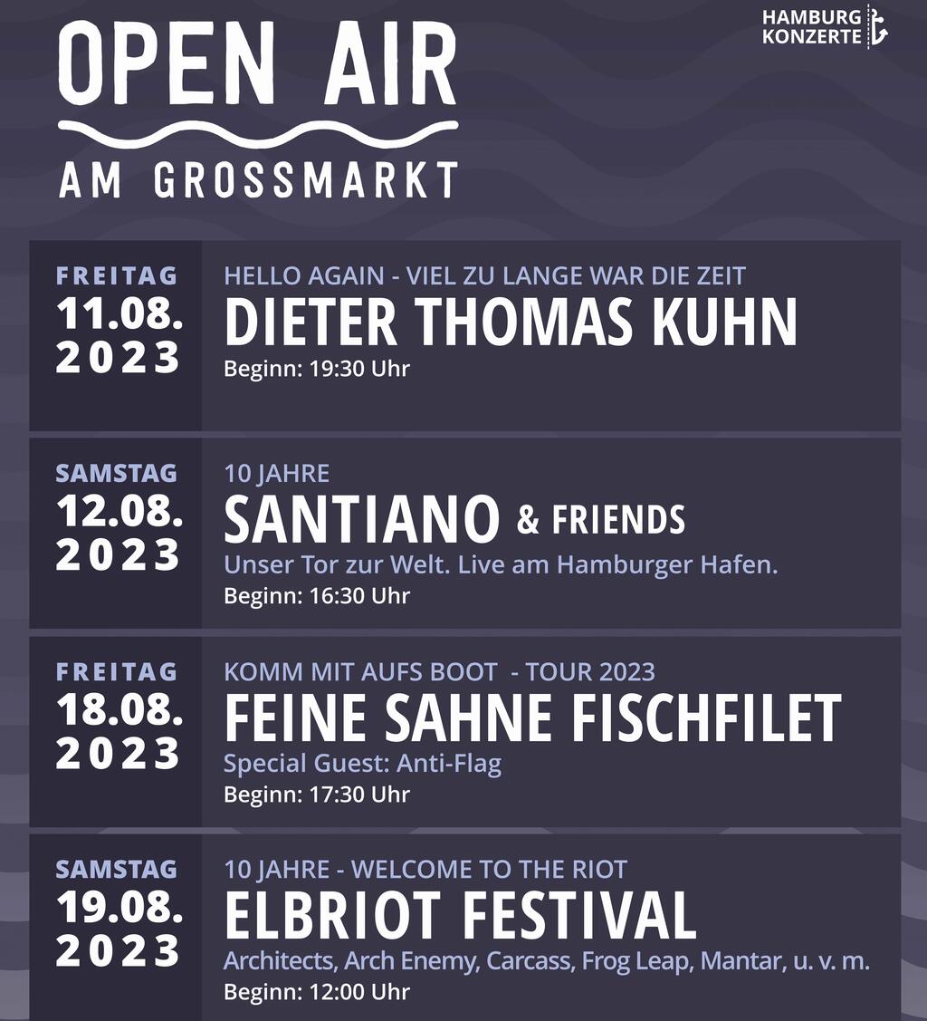 OPEN AIR AM GROSSMARKT | SH-Tickets