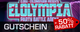 Eloria Erlebnisfabrik - Party Battle Arena: ELOLYMPIA - Für 10 Personen